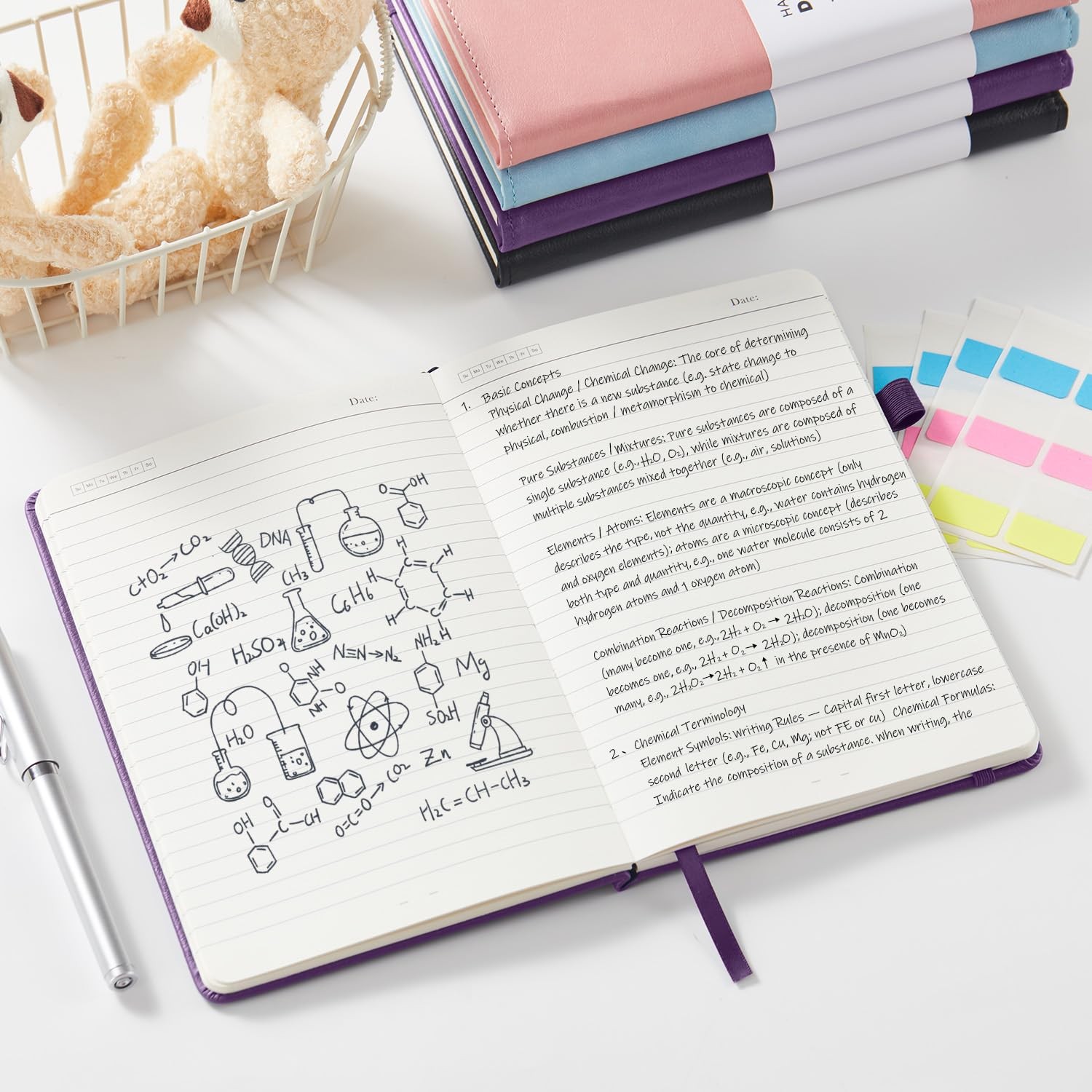 Lined Journal Notebook for Women Men, 2 Pack, 160 Pages per Pack, A5 (5.7” x…