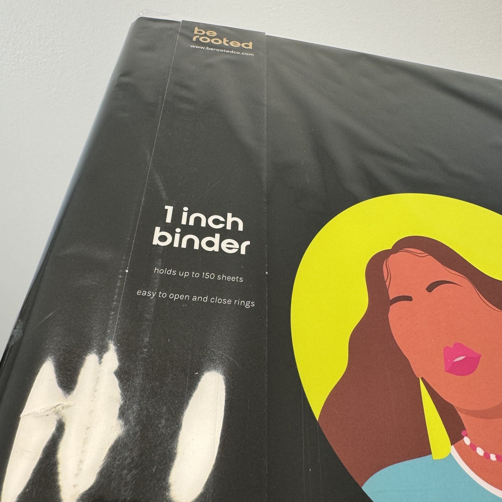 1 Inch 3 Hole Black Binder 150 Sheets Be Rooted Brand New Sealed