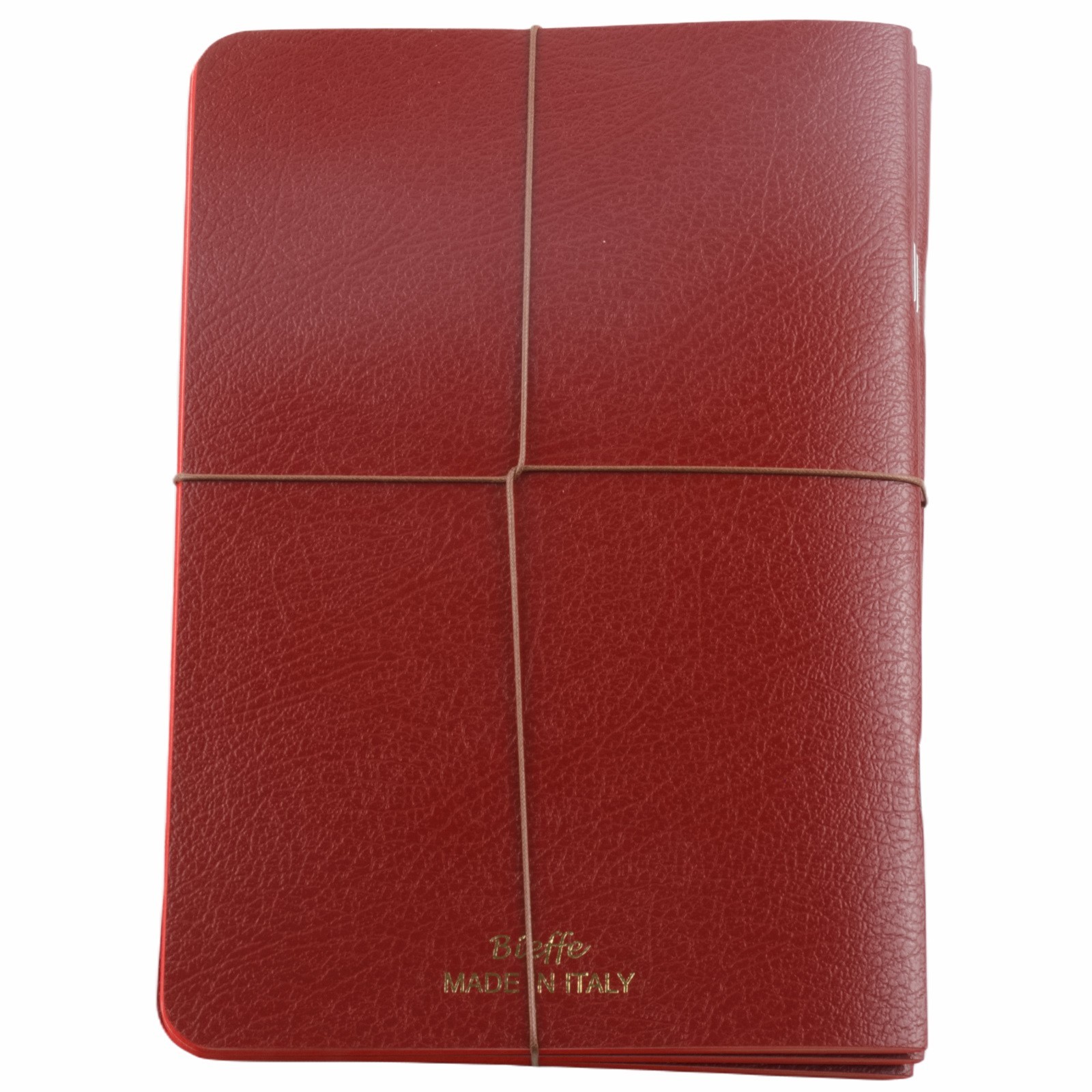 Bieffe Handmade Journal Notebook Set of 3 Mae in Italy Red Leather Gift