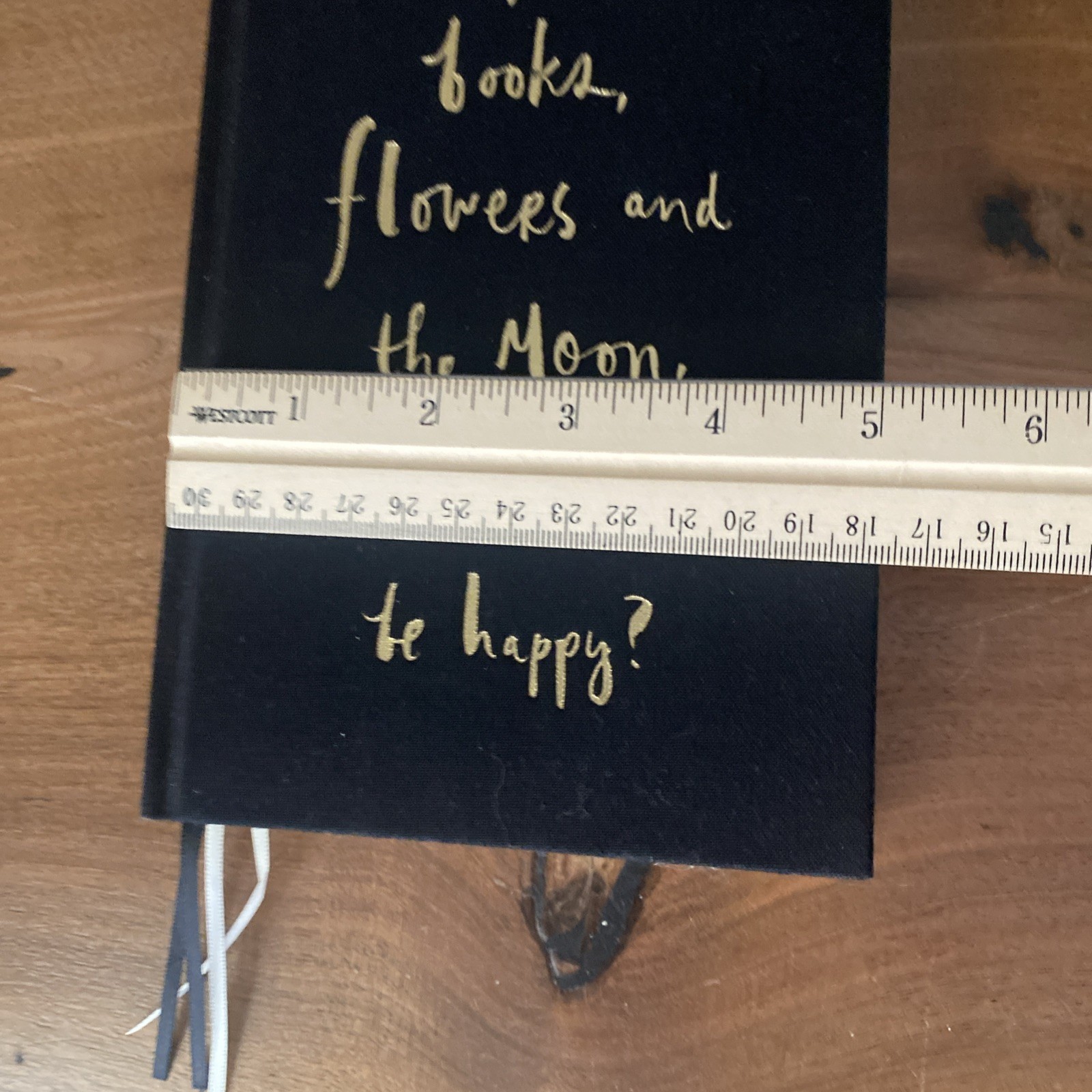 Kate Spade Journal With Quote Black Cover