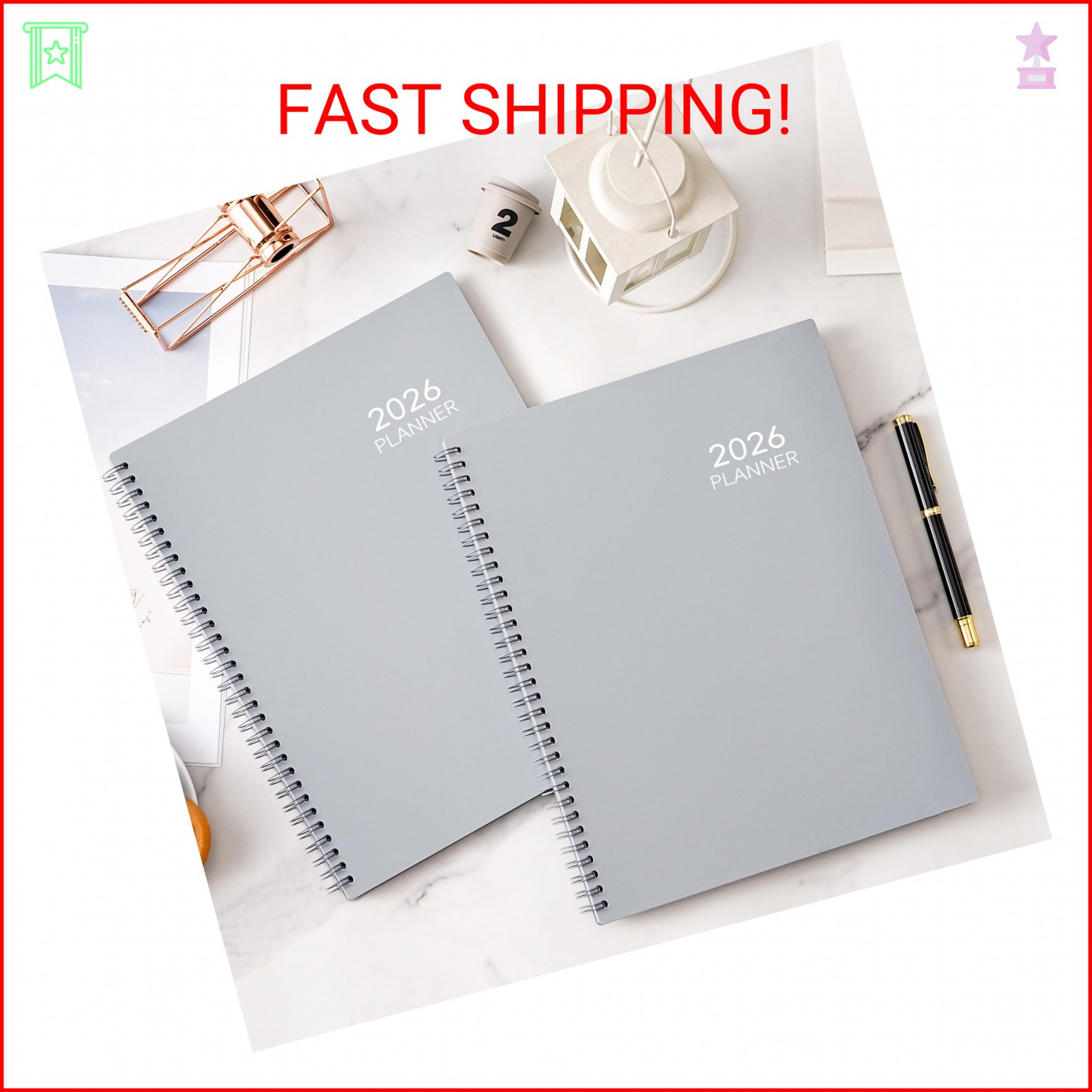 2026 Planner – January 2026 – December 2026, 9″ x 11″ Weekly Monthly Planner 202