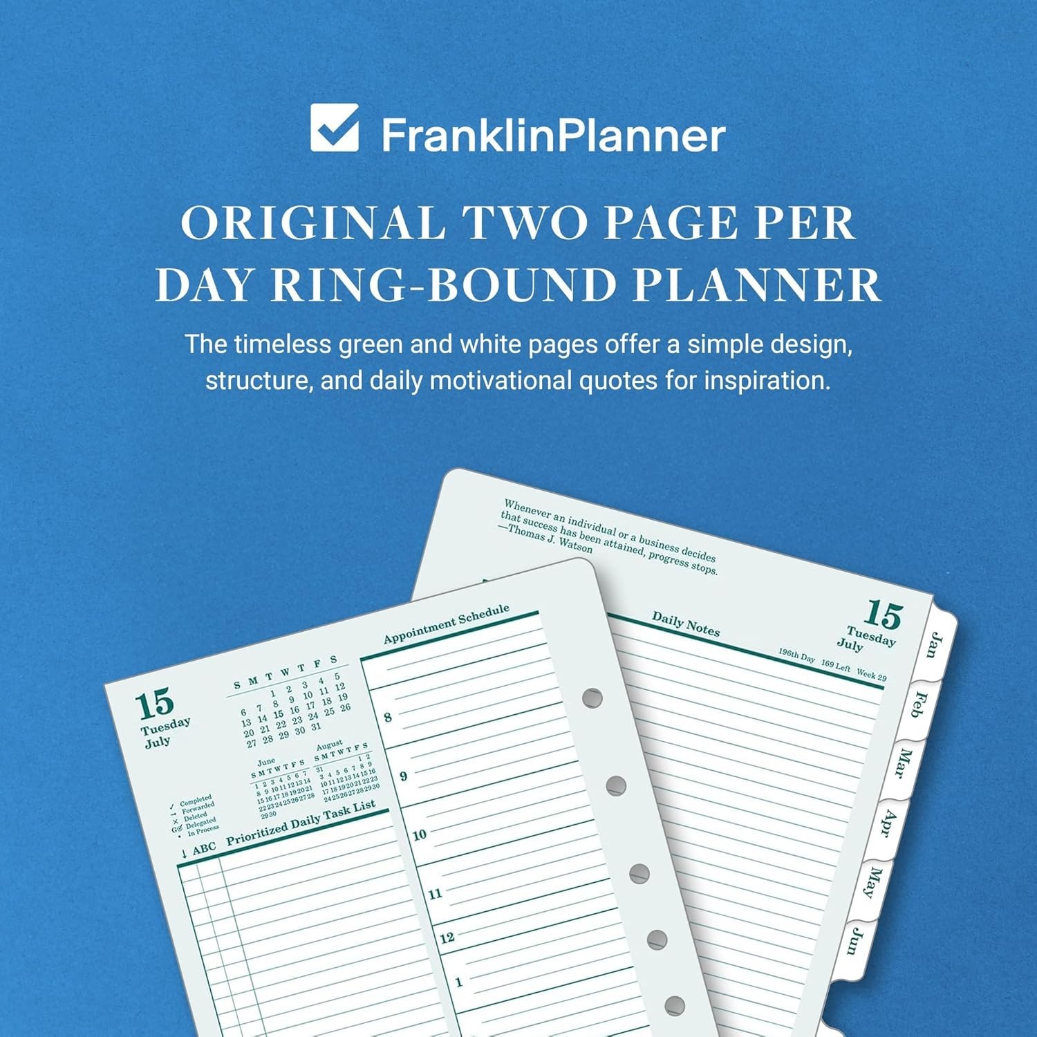 Ring-Bound Planner – 730 Pages of Daily Inspiration for 2025 – Classic 5.5″x8.5″
