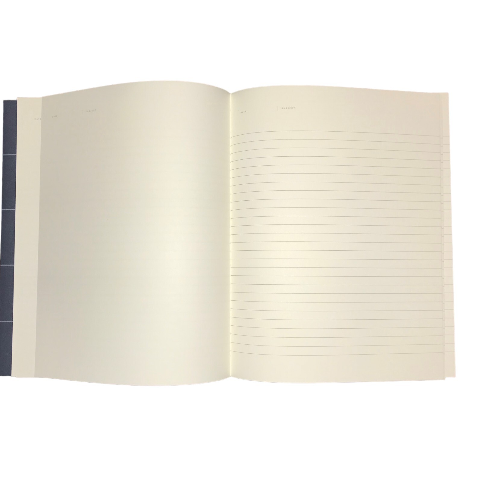 New Writing Journal Notebook, Blue Gray Grid, Blank, Notem Brand 160 Pages
