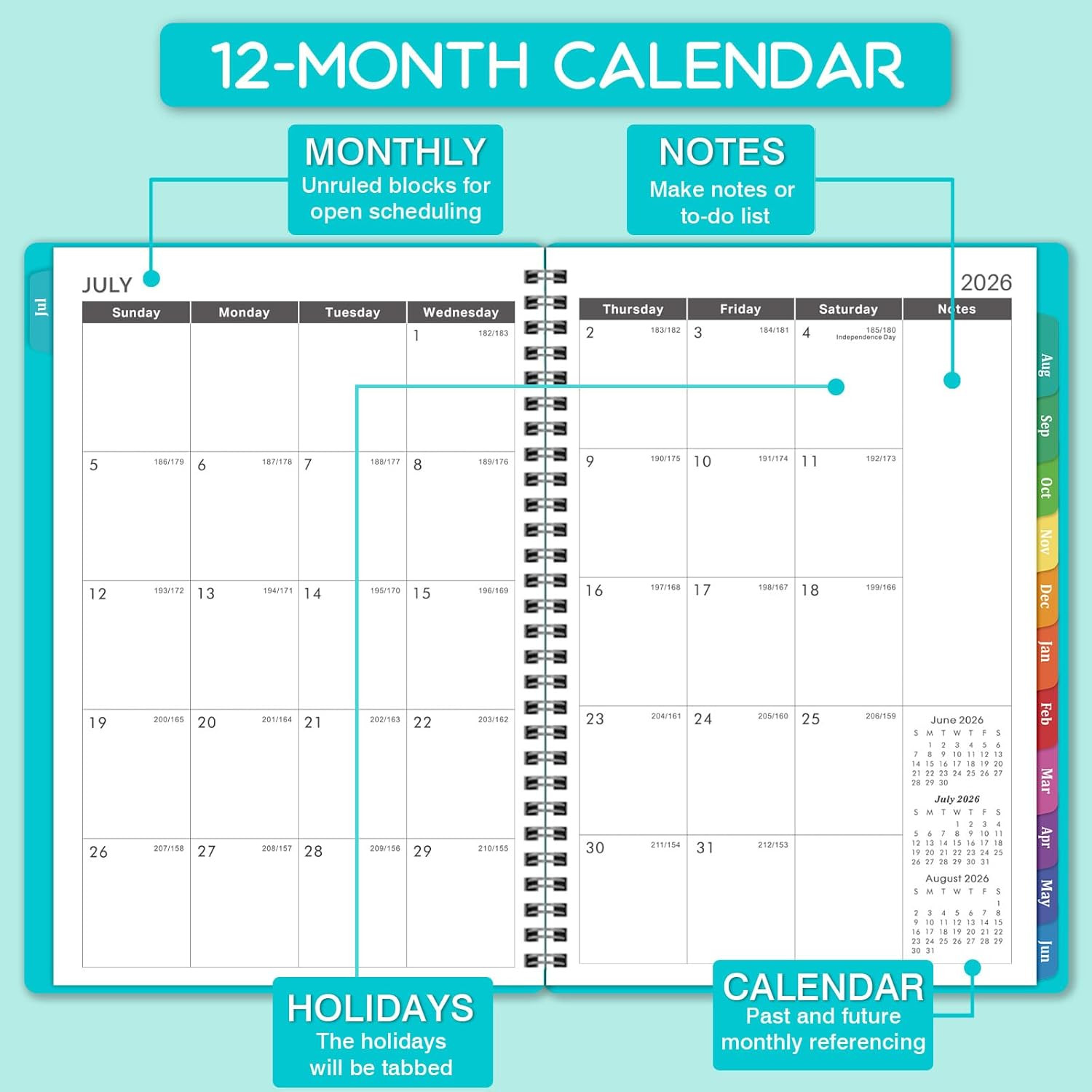 2026-2027 Appointment /Planner – Weekly Appointment /Planner 2026-2027, July 202