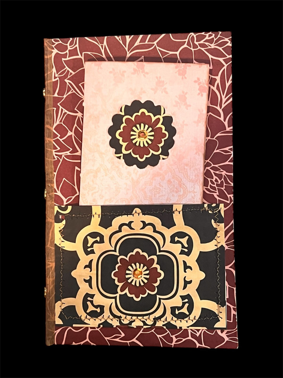 Junk Journal With Coffee Dyed Paper 8×6 Inches