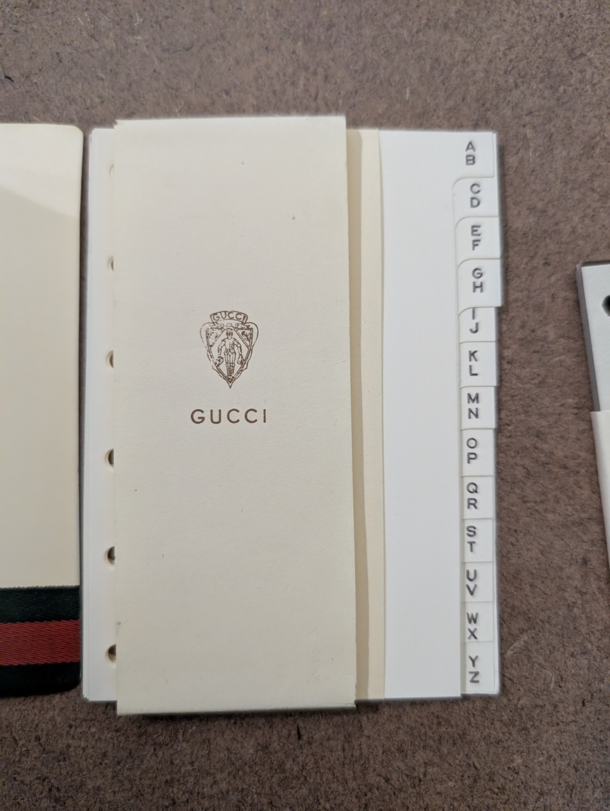 Vintage Gucci Leather Mini Agenda Made In Italy Brown w/ New Inserts Card Holder