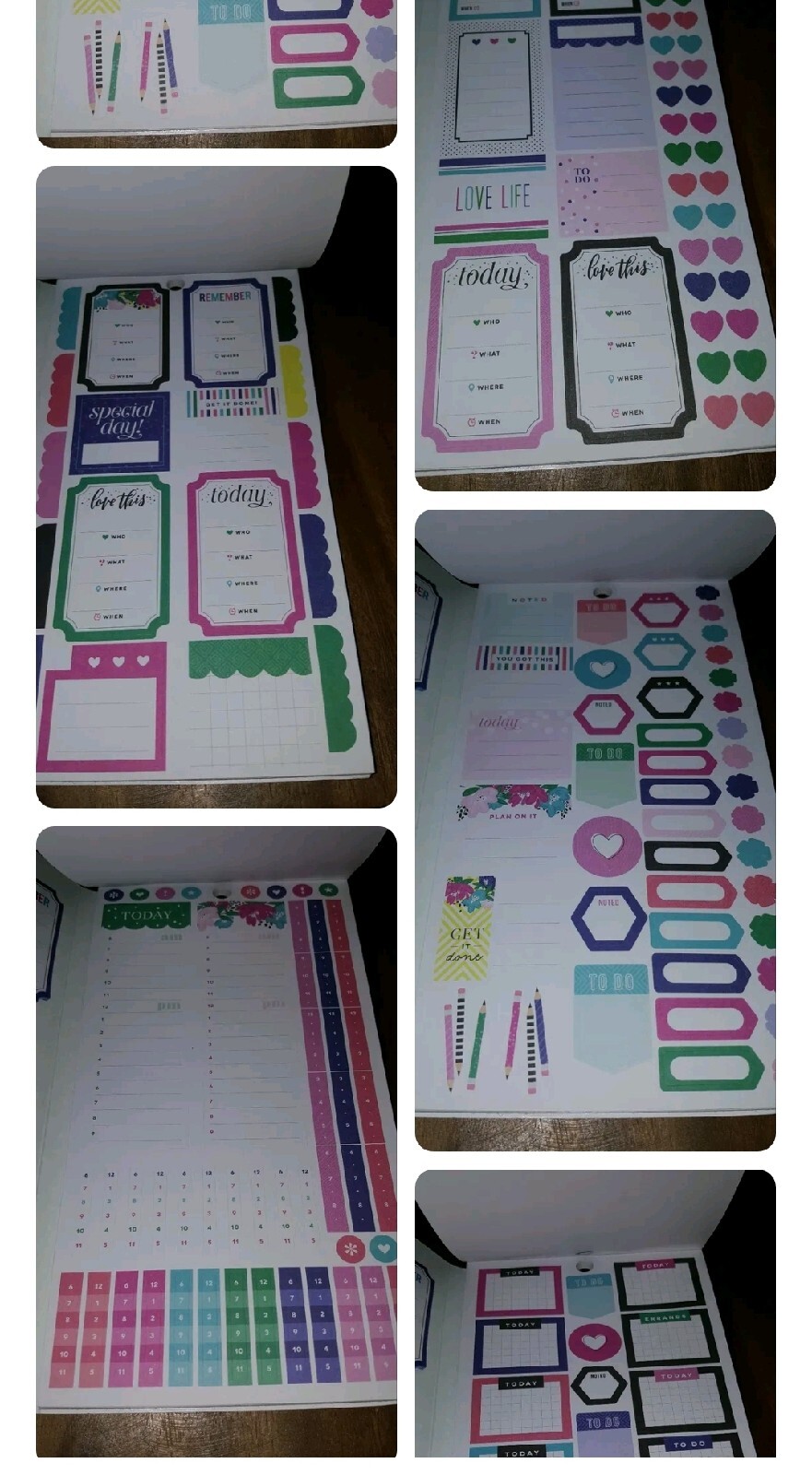 The Happy Planner Girls Accessory Book SOCIALITE 676 PCS STICKER SHEETS NOTES 👧
