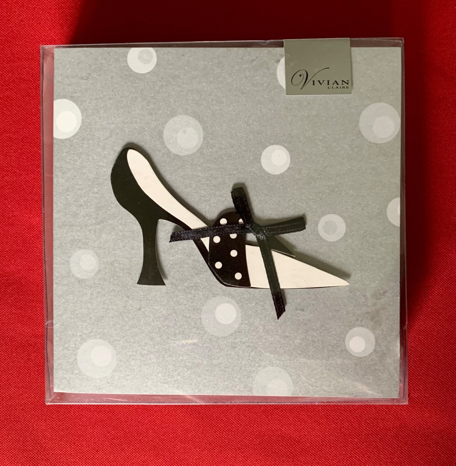 Vivian Claire Invitation Cards High Heel Shoe Raised Design 10 Count 1 Pattern