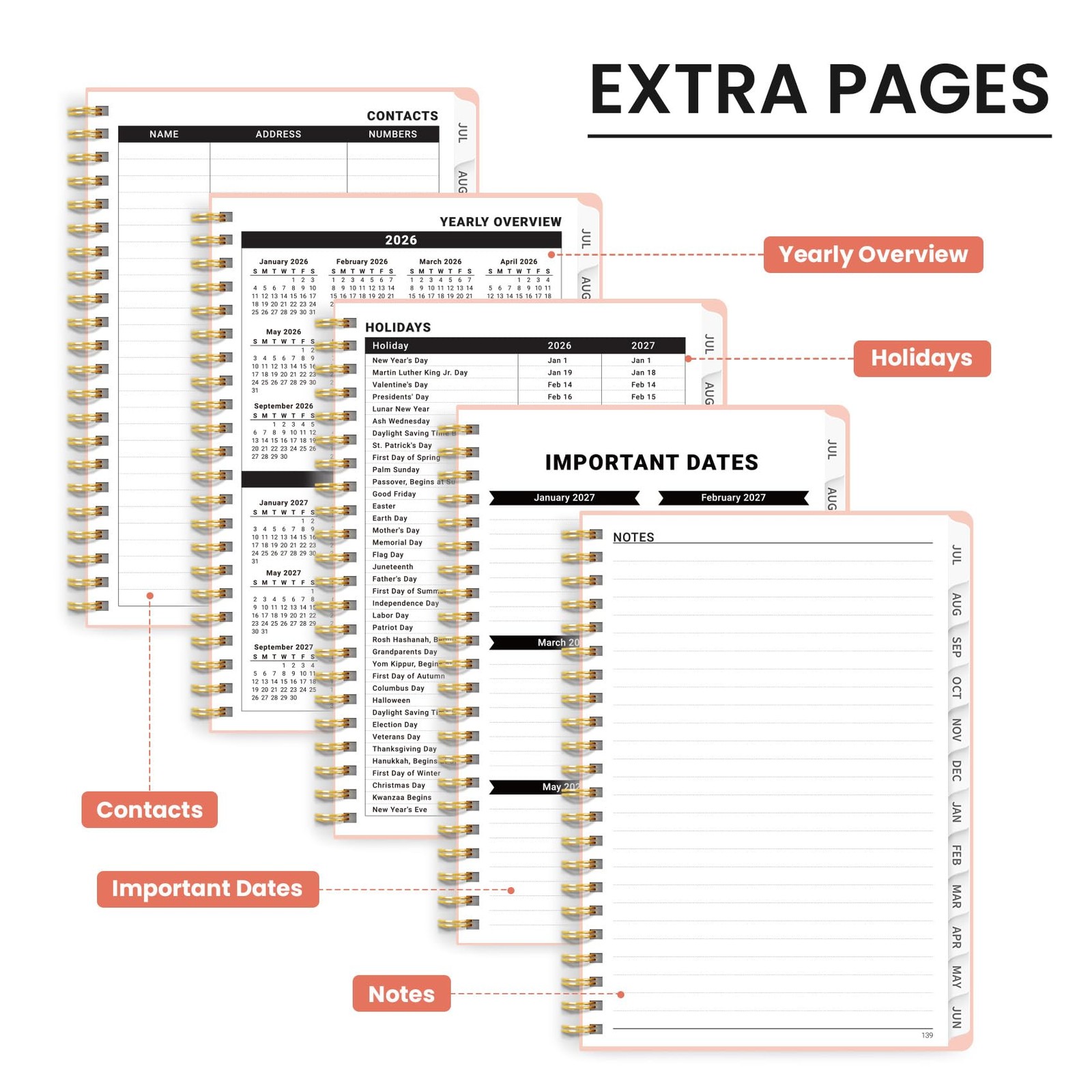 Planner 2026-2027 for Women & Men, Academic Monthly and Weekly Calendar Plann…