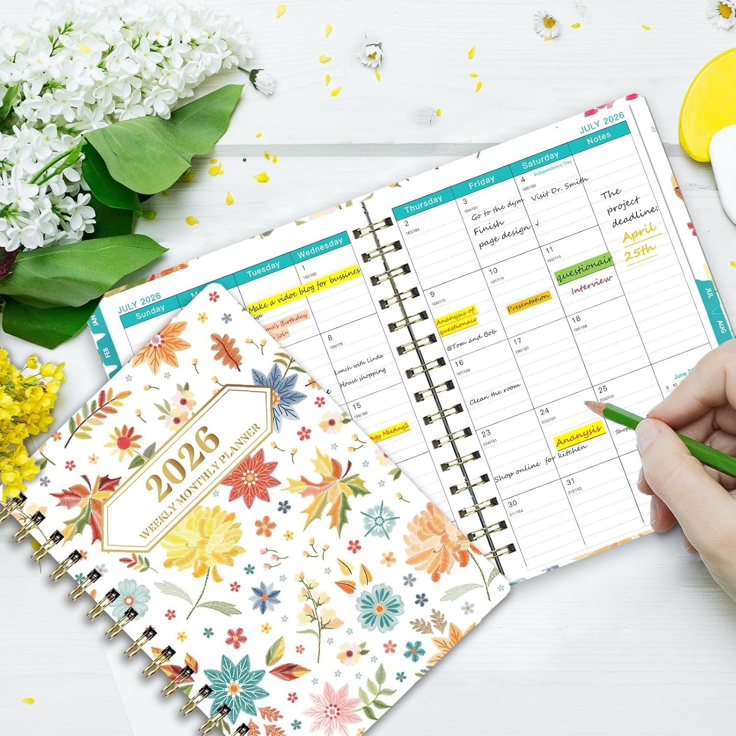 Sophisticated 2026 Planner: 144 Pages of Daily, Weekly & Monthly Planning Ease