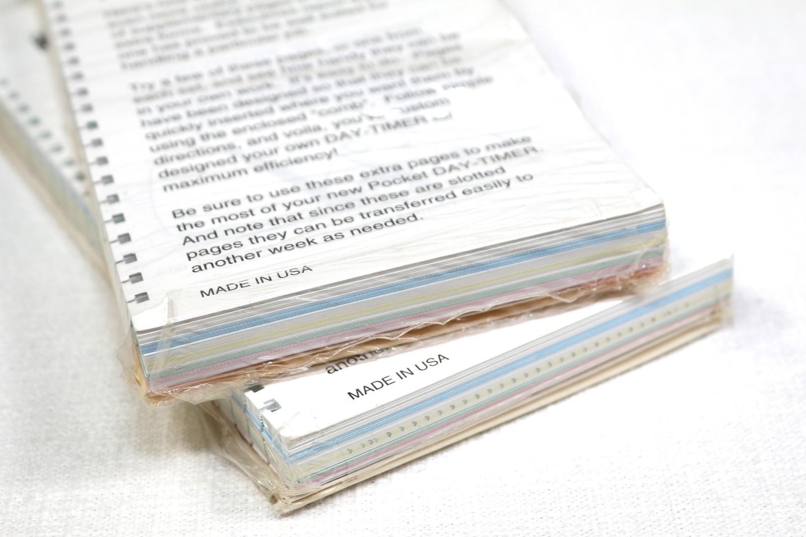 Pocket Day-Timer Extra Pages Spiral 6.5″ x 3.5″ Quantity of 2