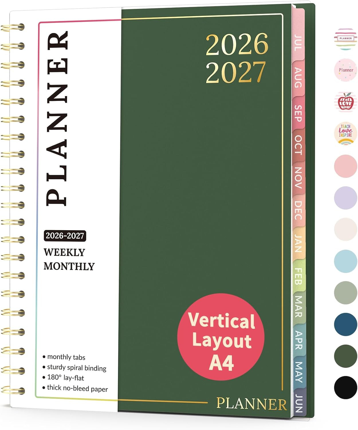 Teacher Planner 2026-2027, Academic Planner 2026-2027, Jul 2026 – Jun 2027, 8.5