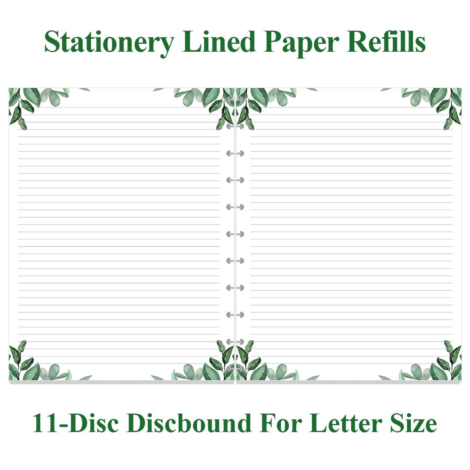 A4 TUL Discbound Lined Refill Paper, 11-Disc Discbound Ruled Filler Paper, 10…