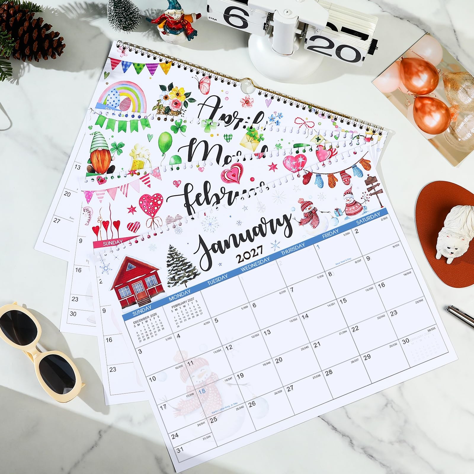 Calendar 2026-2027 – Wall 2026-2027, July 2026 – 14.8” X 11.6”