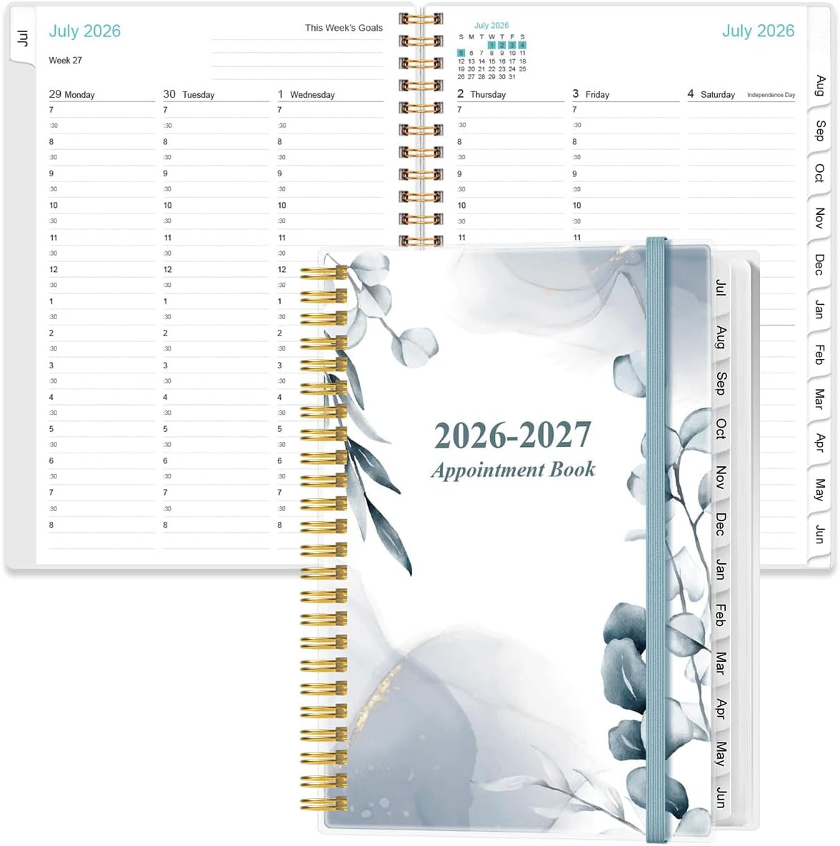 2026-2027 Appointment Book – 2026-2027 Daily Hourly Planner from July 2026 – Jun
