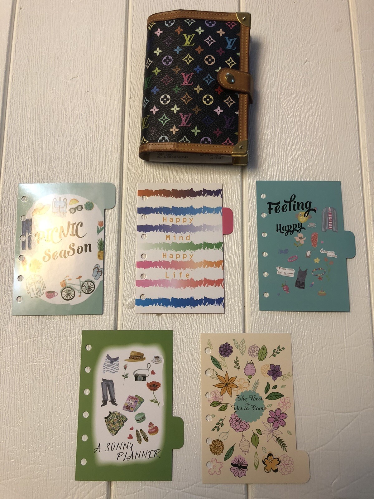 Agenda PM Size ‘Picnic Season’ Planner Dividers/ Planner Inserts/ Set Of 5