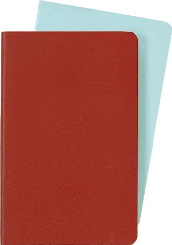 Moleskine Volant Journal Set of 2 Softcover Pocket Notebooks Coral Aqua Blue