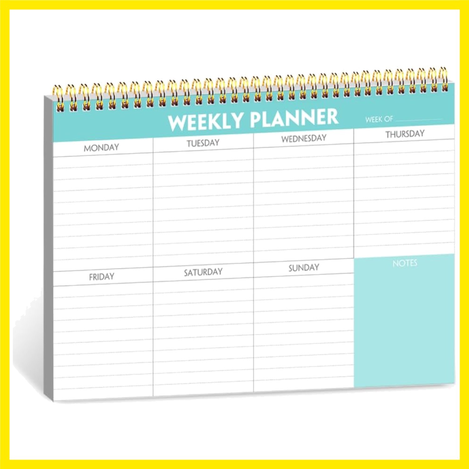 Planner – 7″ x 10″ Pad Organizers Habit Tracker Journal for Man & Women, 52 S…