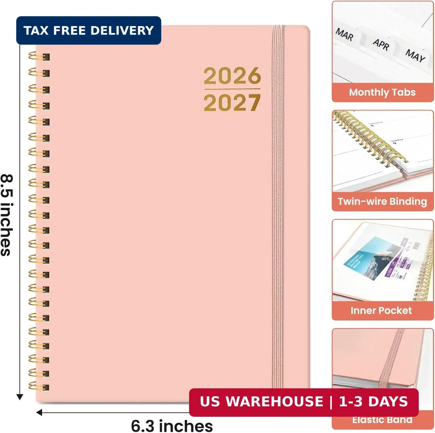 Planner 2026-2027 for Women & Men, Academic Monthly and Weekly Calendar Planner,