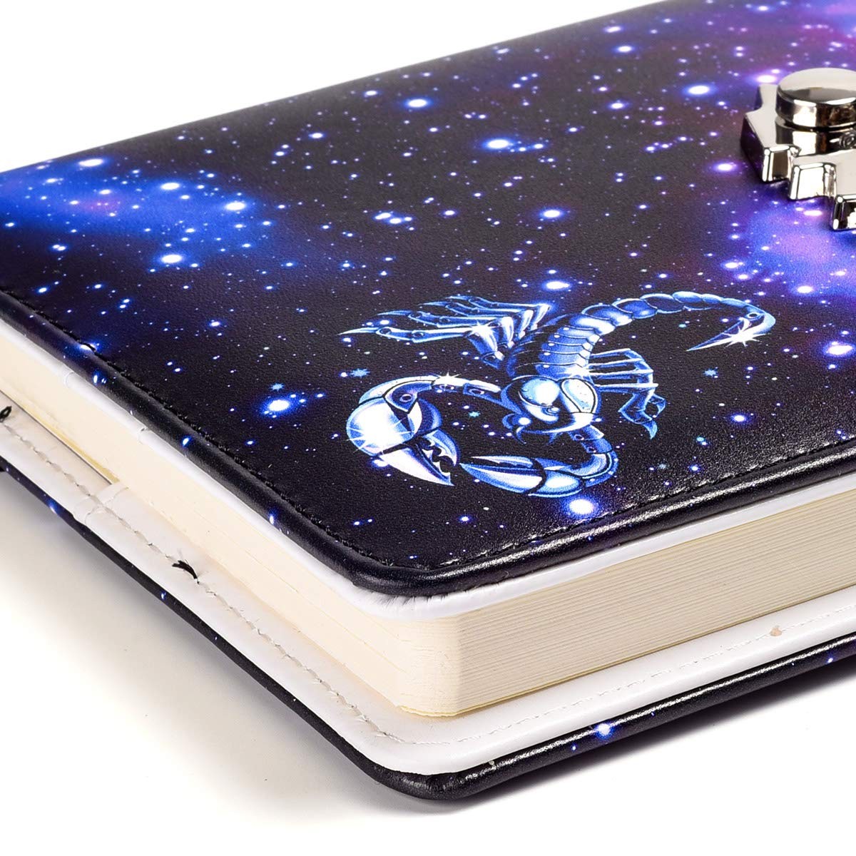 ARRLSDB A5 Creative Password Lock Journal PU Leather Combination a5, Scorpio