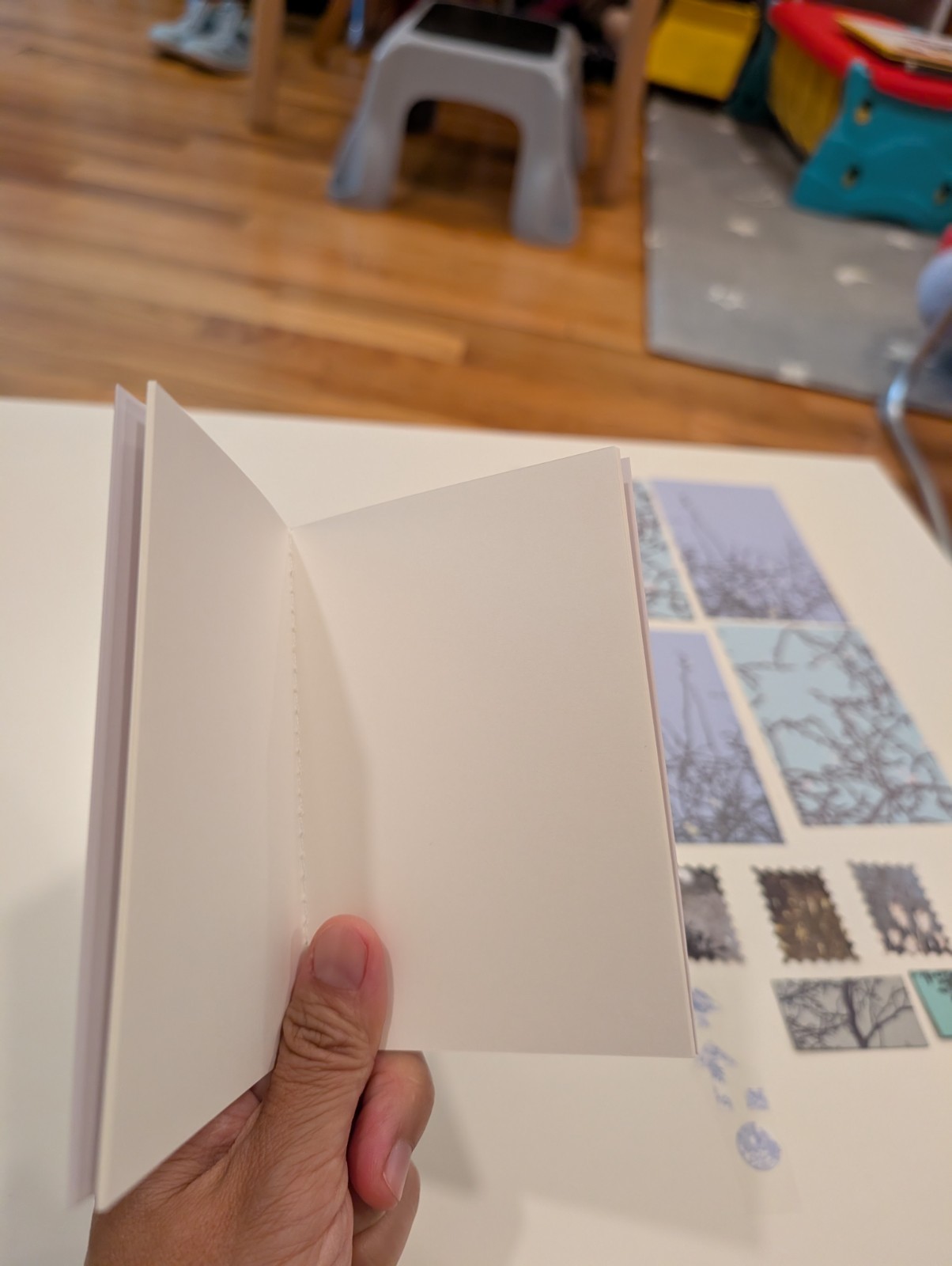 Traveler’s Notebook A7 size, 32 pages with inserts and stickers, starter kit