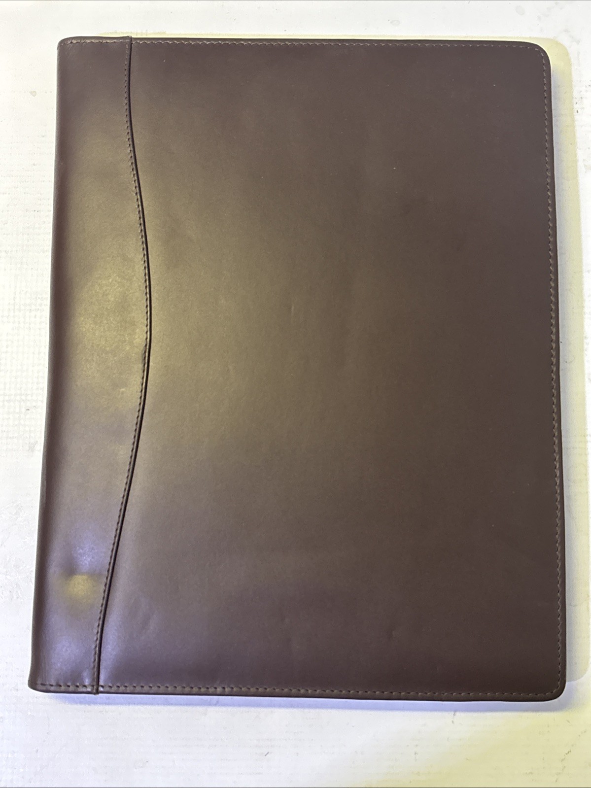 Barrington Handcrafted Tan Leather Notebook/Journal Legal Pad Portfolio Used