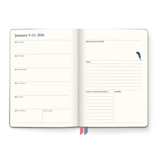 Orange Circle Studio: Clara Clothbound Planner 2026 – Book Lover’s Content