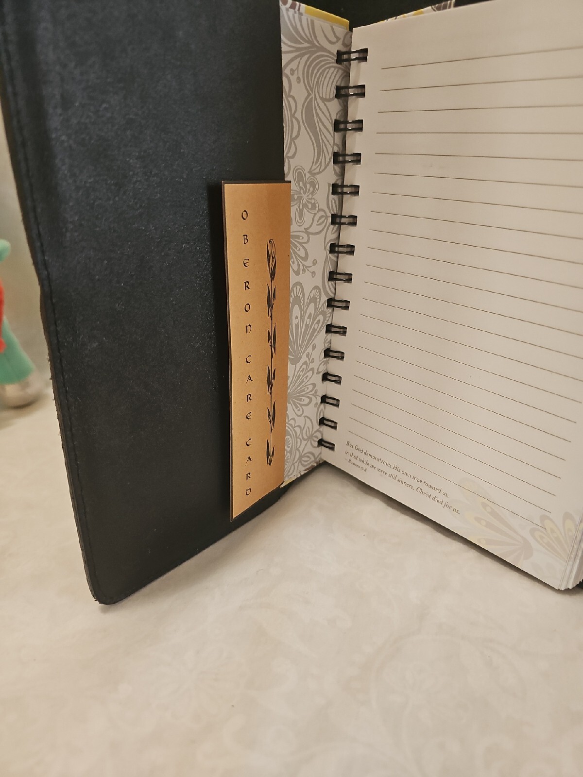 Oberon Design Leather Book Journal Cover 6″ x 9″ Celtic Hunter GREEN
