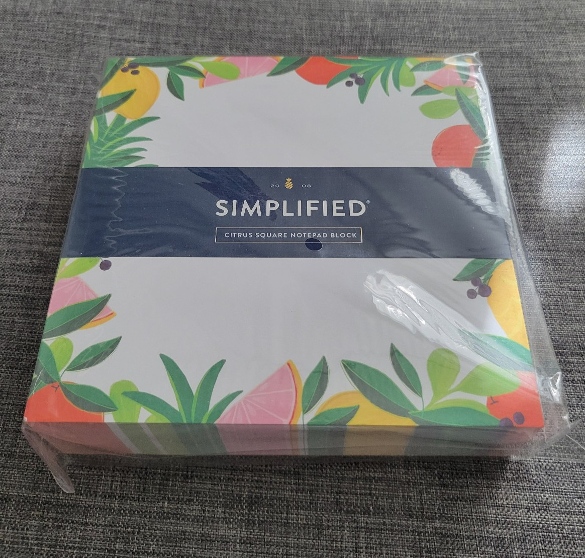 Simplified by Emily Ley Square Notepad Citrus 250 pages