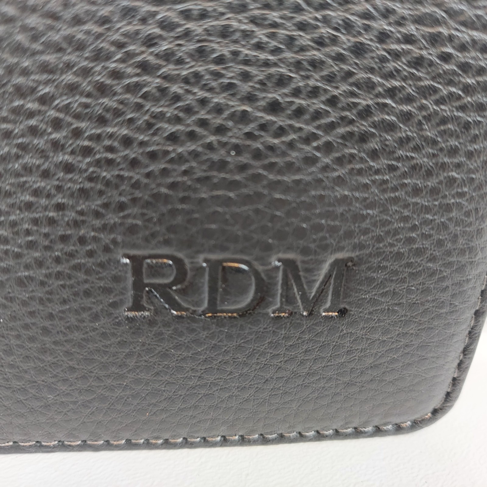 Set/2 LEVENGER Leather/Plaid Executive Portfolio Document Organizer Monogrammed