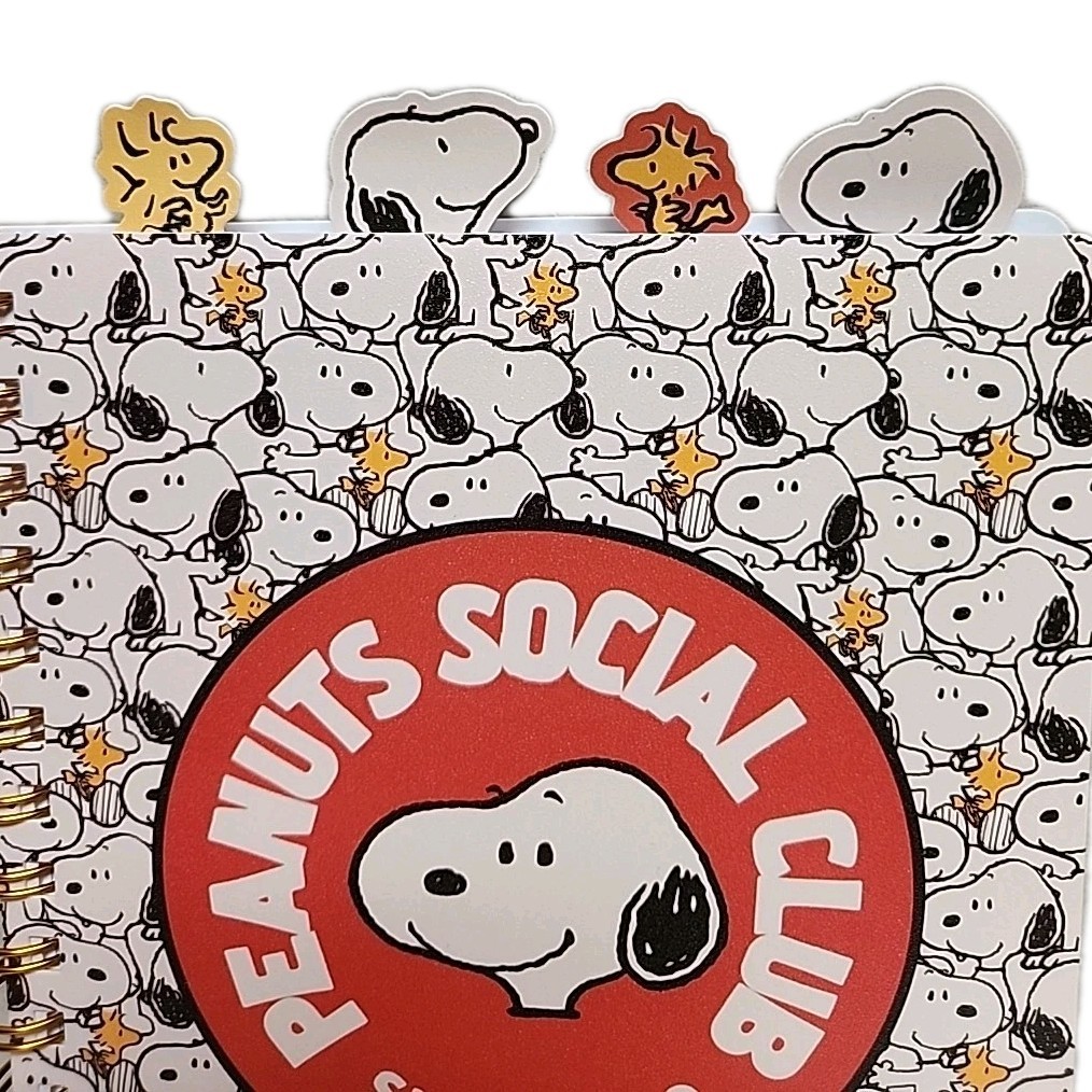 Peanuts Snoopy Social Club Journal 96 Page 6.5×8.5 W/Free Pen