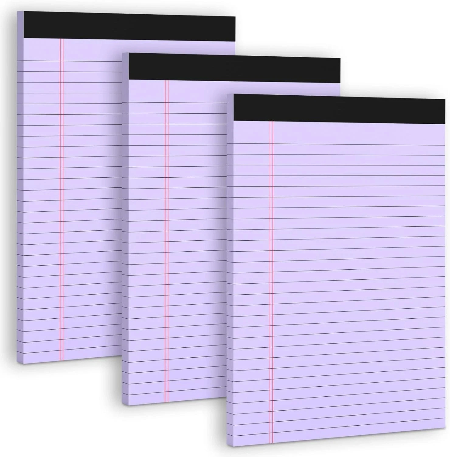 Purple Legal Pad 8.5 x 11 Wide Ruled Note Pads, 3 Pack Notepads 8.5 x 11 Line…