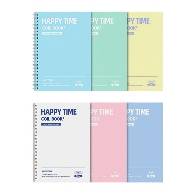 6 Pieces Modern Notebook Set Smooth Glides Pages Lightweight Design Study Work