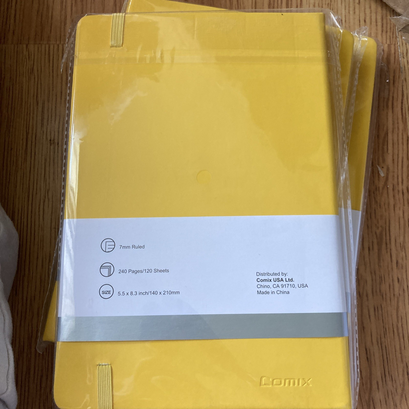 COMIX Classic Collection Ruled Golden Yellow Moleskin Hardcover Pocket Notebook