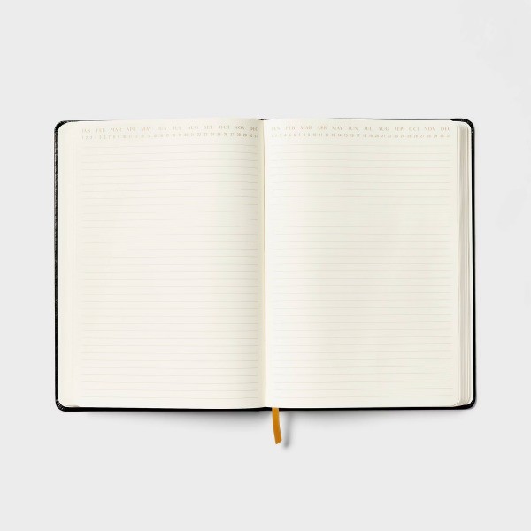 192pg Ruled Journal 10″x7″ Leatherette Black