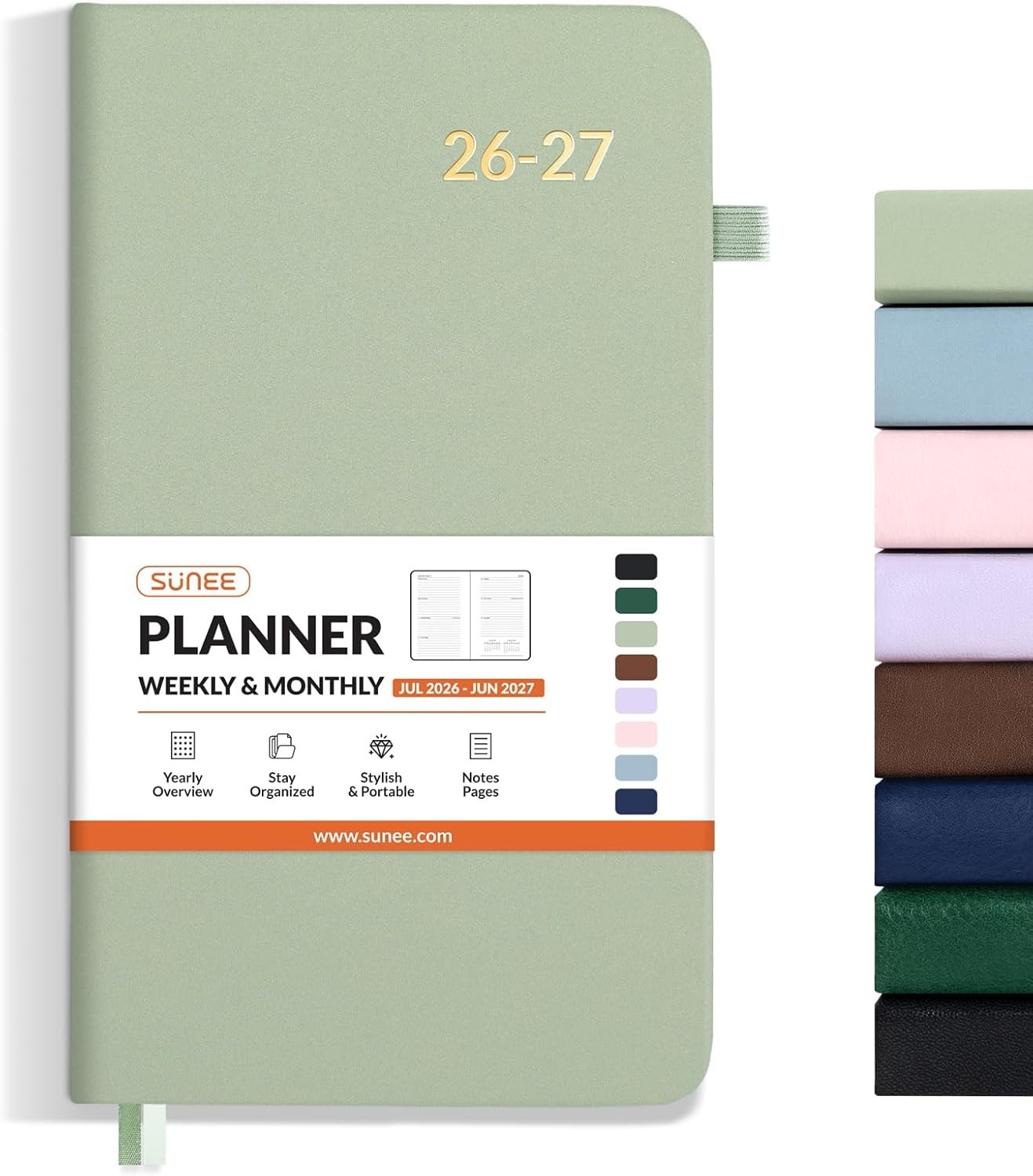 2026-2027 Pocket Weekly Planner for Purse 3.5″ x 6″ – 12 July 2026 – June 20…