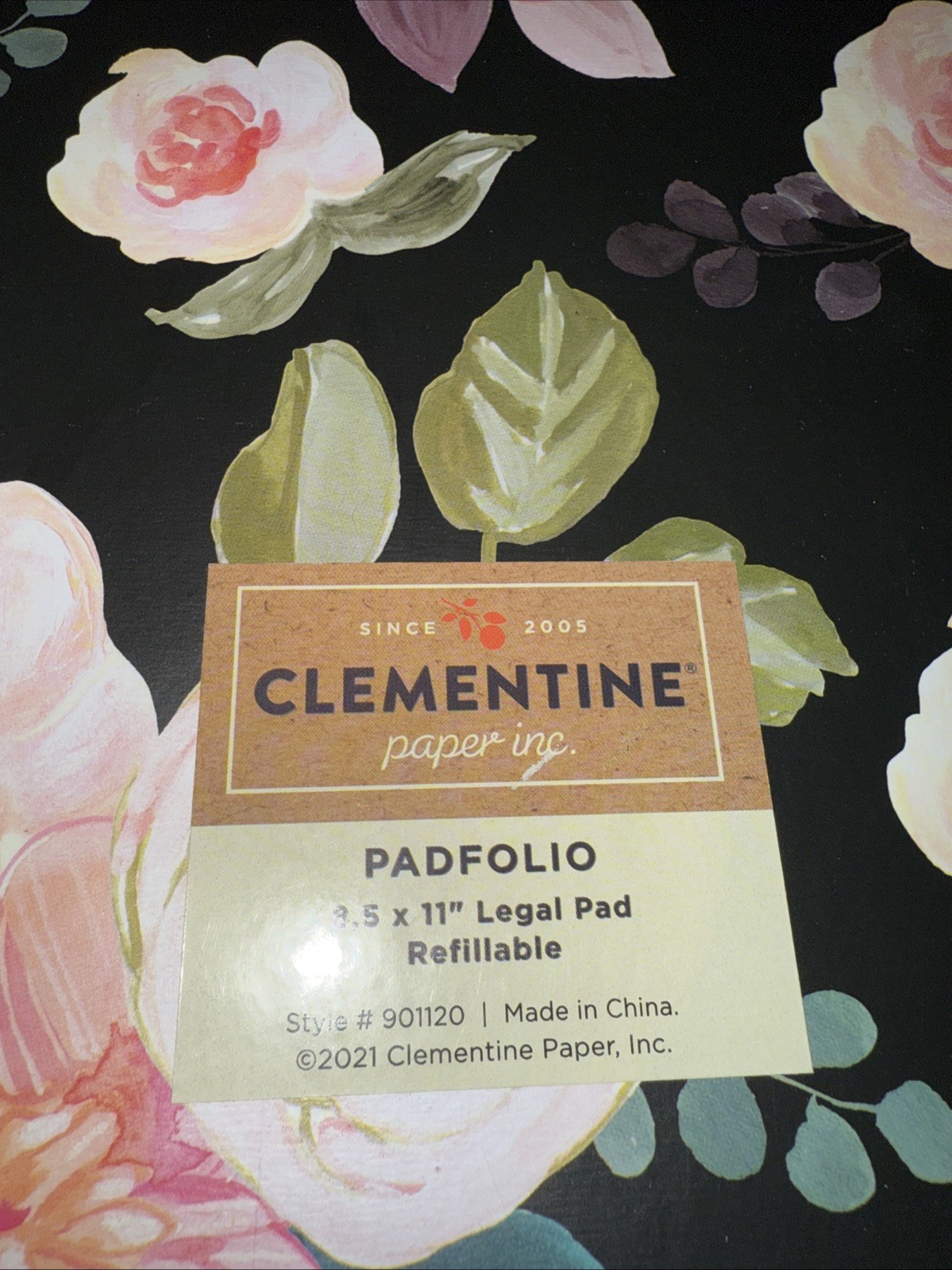 CLEMENTINE Paper Inc. REFILLABLE PADFOLIO 8” x 11” Legal Pad