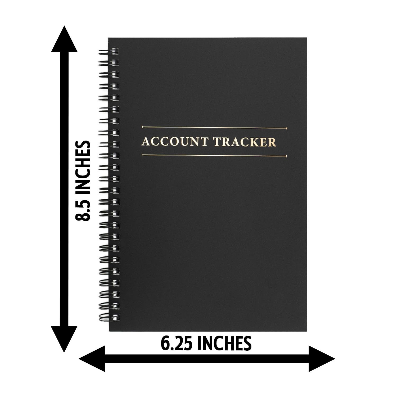 2 Pack Expense Tracker Ledger Book- Finance Black – 2 Pack, – 2