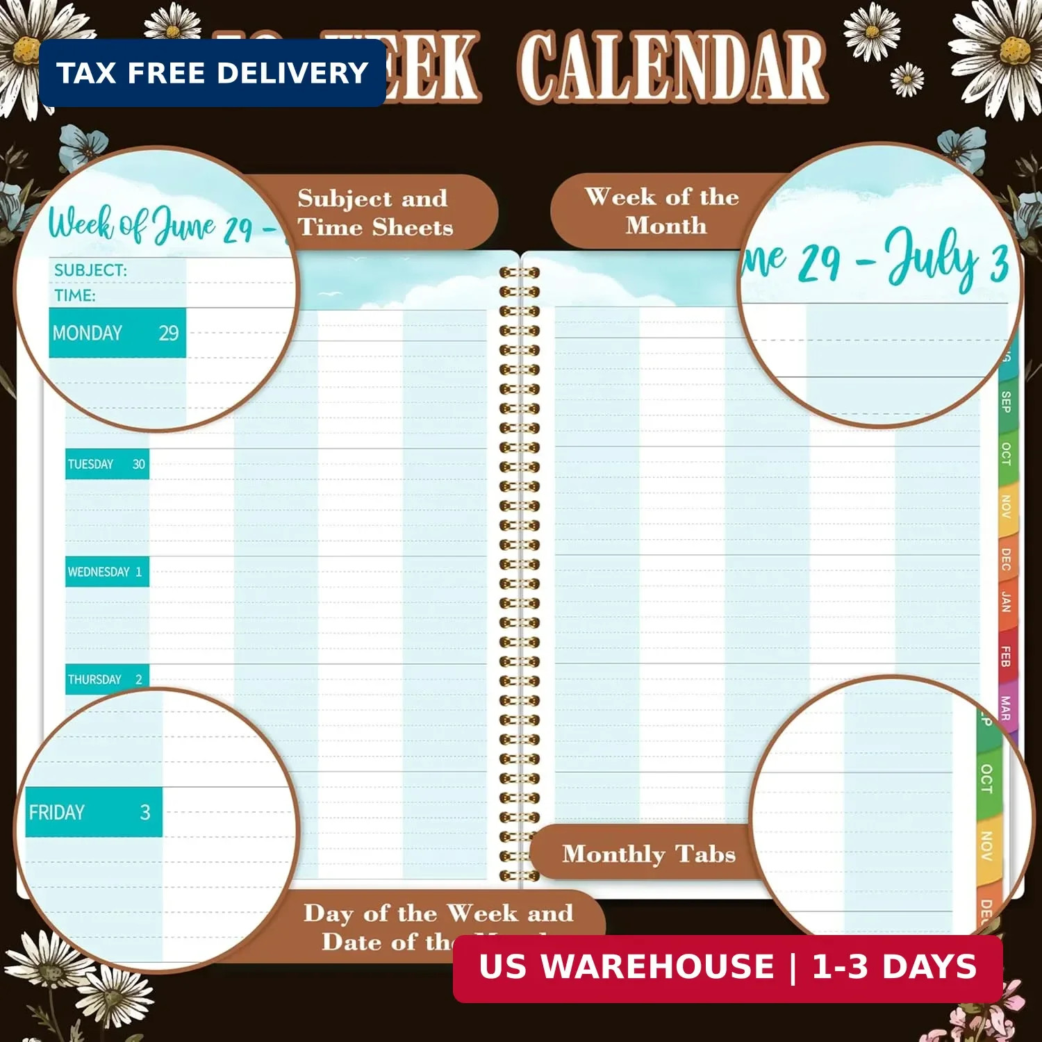2026-2027 Teacher Planner, Lesson Planner 2026-2027, 8.5″ x 11″, July 2026 – Jun