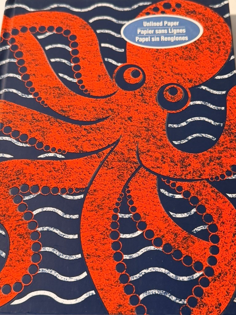 Artist’s Loft Journal Octopus Dark Day Cover Unique – Acid-Free Paper Unlined