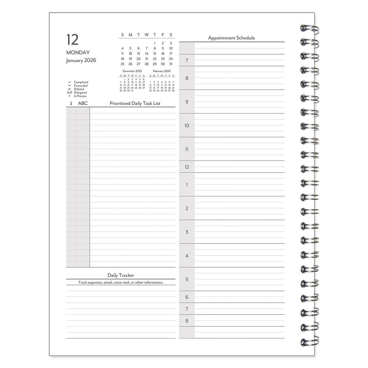 Franklincovey – Compass Planner Refill | Two Pages Per Day Wire-bound (monarc…