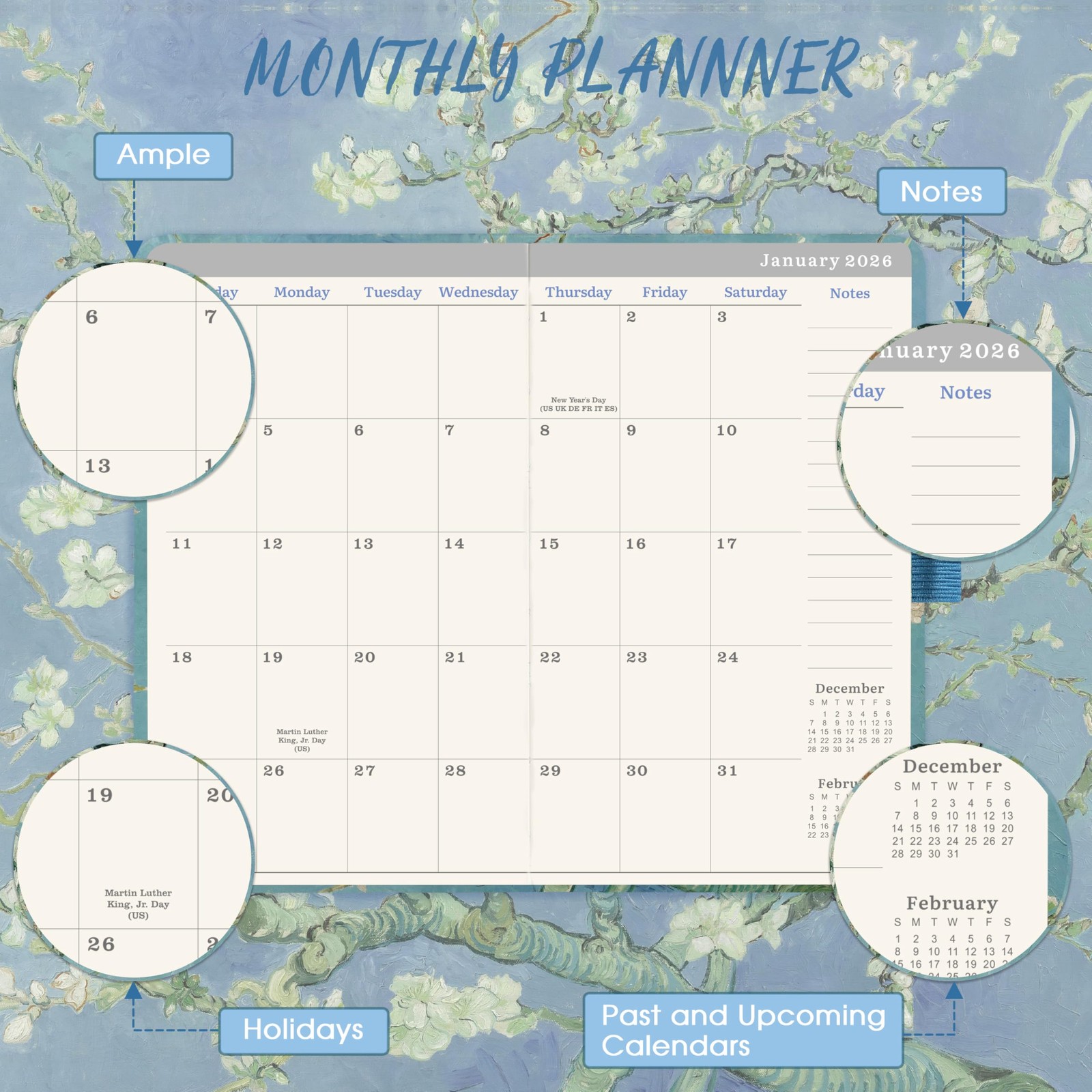 2026-2028 Pocket Planner/Calendar – 3 Year Monthly Planner 2026-2028, Jan 202…