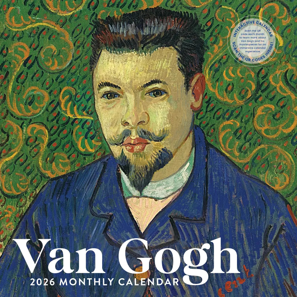 Van Gogh Calendar 2026 | 12″ x 24″ 12 Month Calendar | Marble City Press