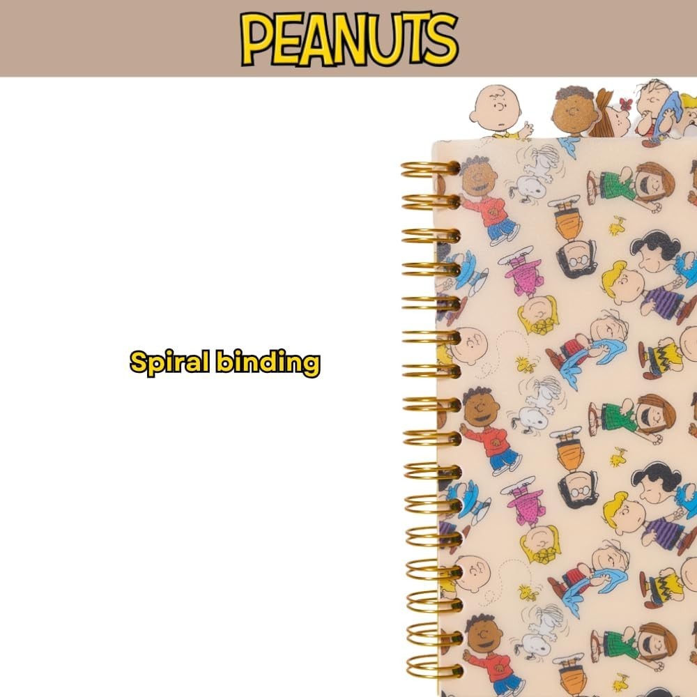 Peanuts Journal for School & Writing – 144 Lined Pages, Durable Vinyl Cover