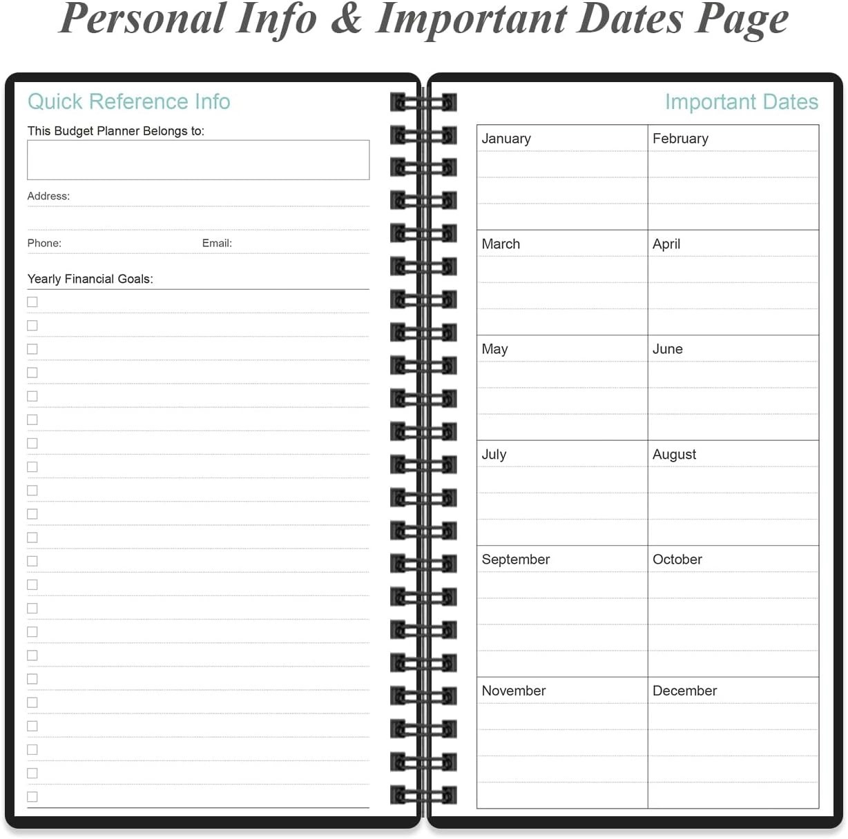 Planner – A6 Expense Tracker, Book for Ledger Book, Money Organizer for Walle…
