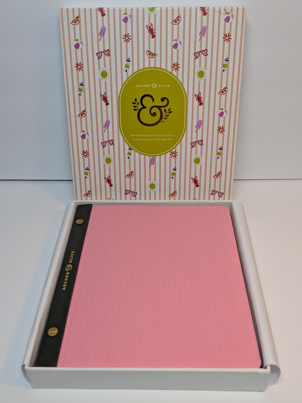 Archer & Olive Pastel Rainbow 8×8 Square Notebook Dot Grid Tear Away Rare NEW