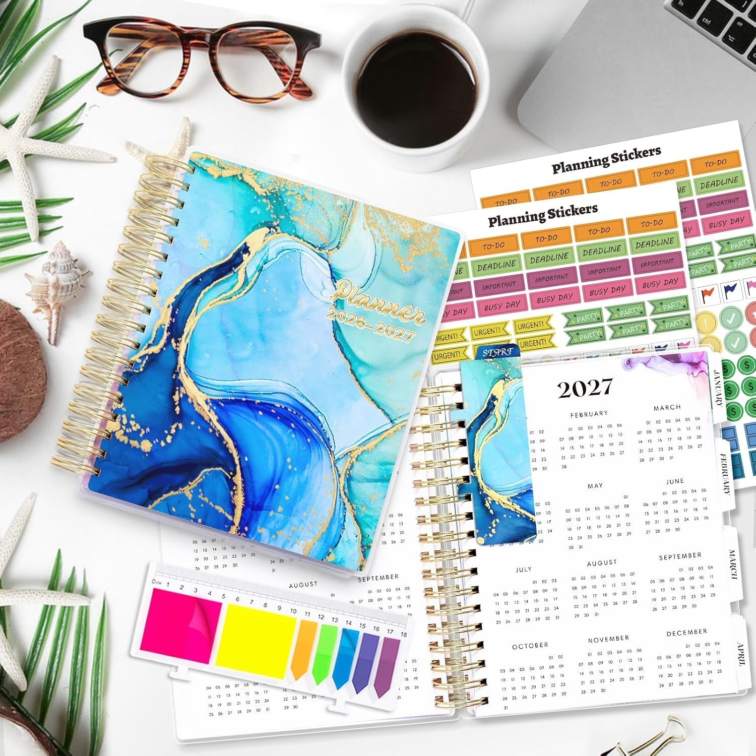 Large 7.9″ x 9.8″ Planner with Accessories”