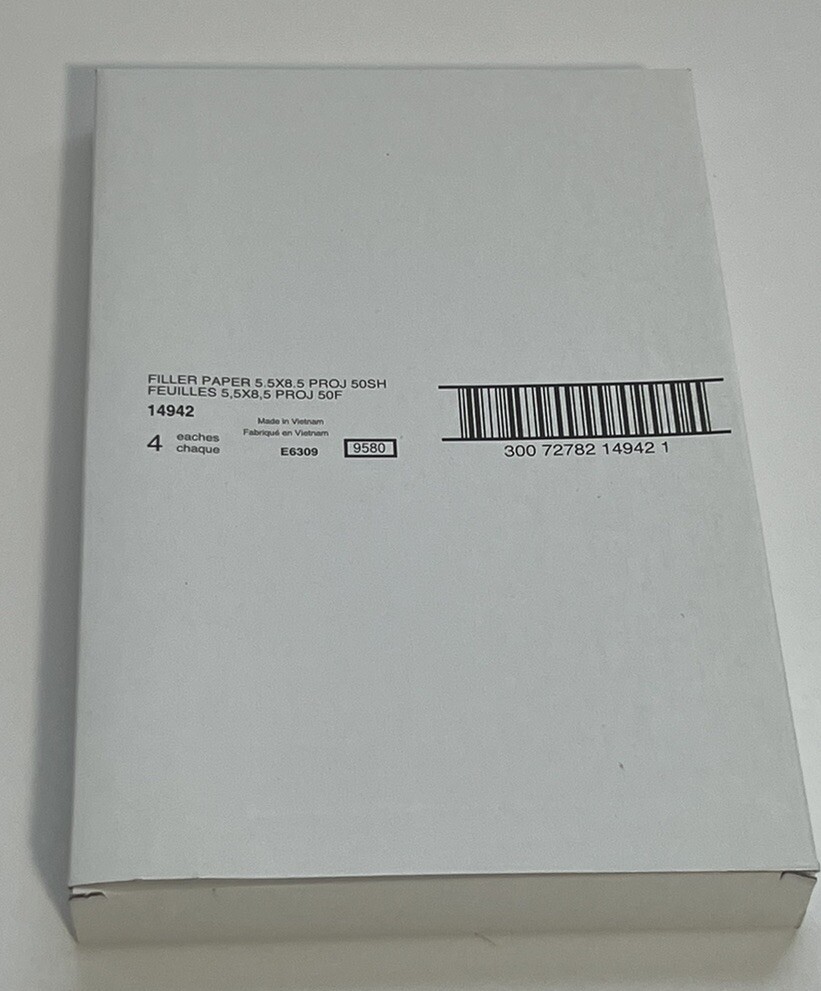 Martha Stewart Avery Filler Paper Project Planner Sheets 5.5 x 8.5 200 Sheets
