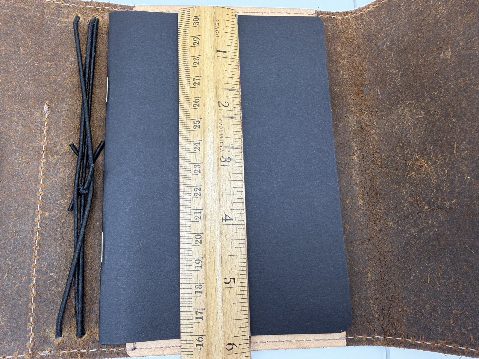 Sojourner Pocket Plus Traveler’s Notebook Brown Leather 4 Elastic Folio TN