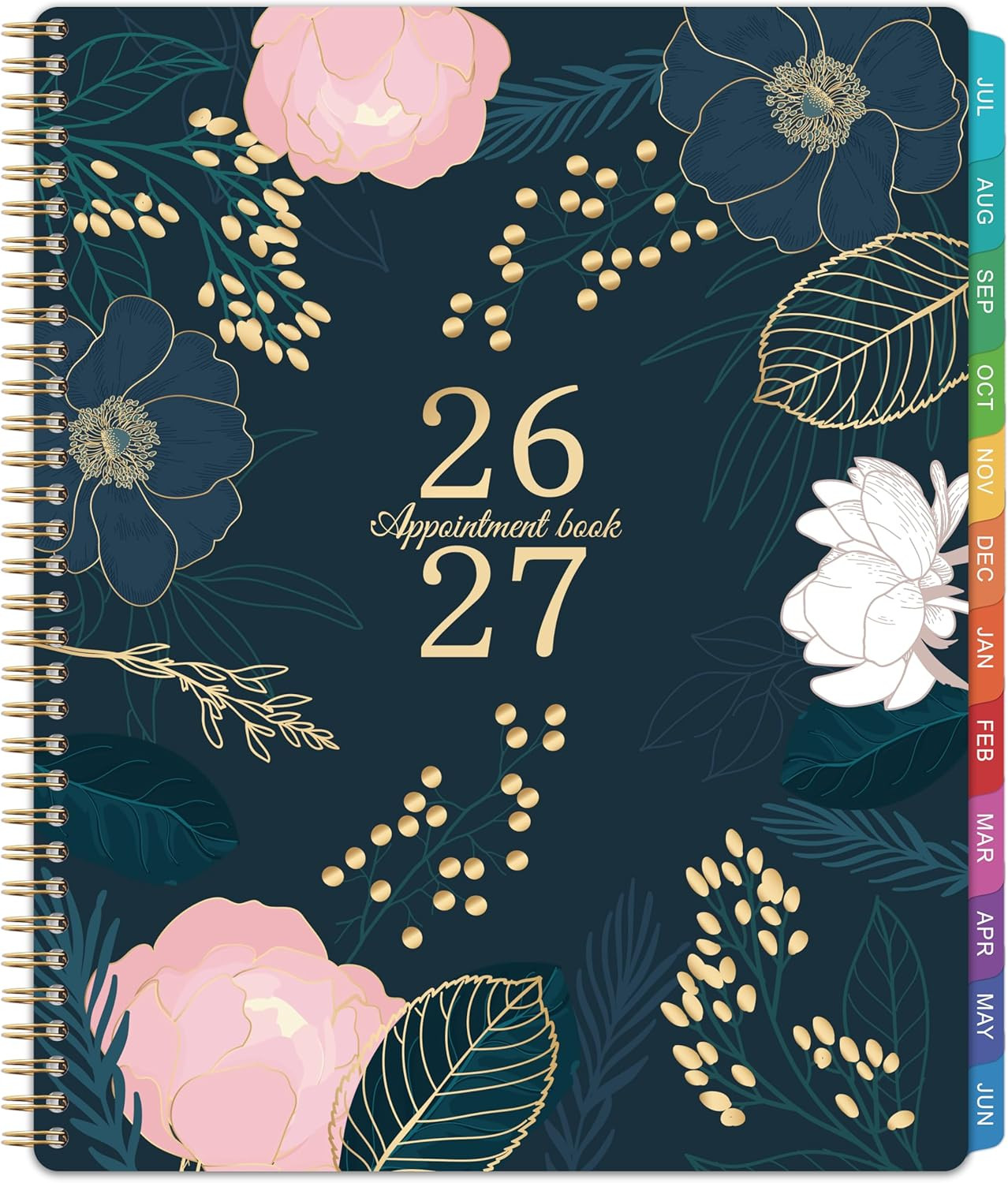 2026-2027 Appointment Book July 2026 June 2027 Weekly 9″X11″ Hourly Planner Tabs